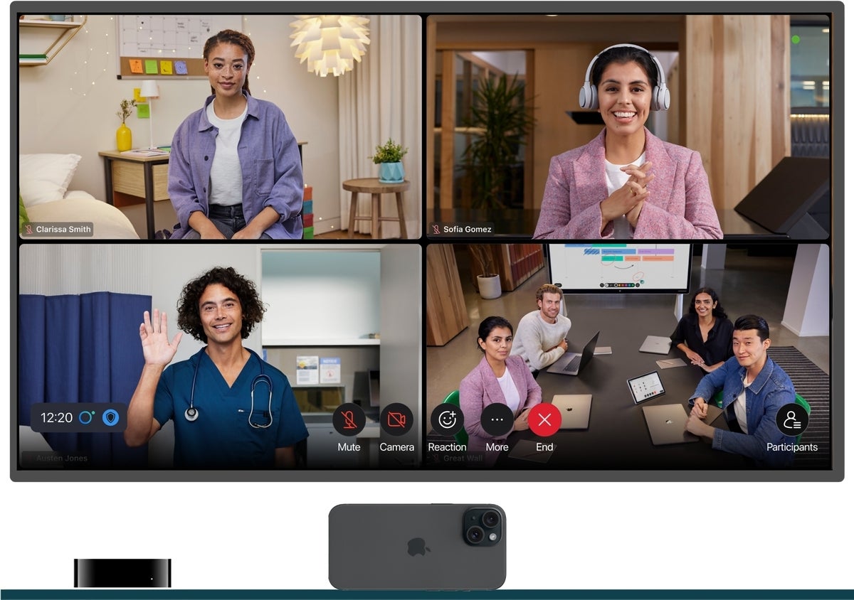 Apple, Apple TV, Cisco, Zoom, conferencing 