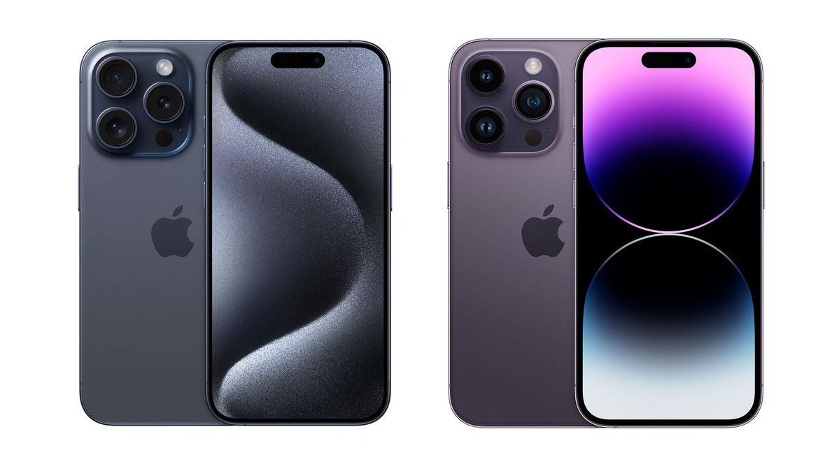 Comparison of iPhone 15 Pro and iPhone 14 Pro