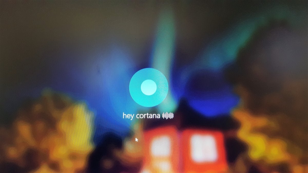 microsoft cortana on the lock screen